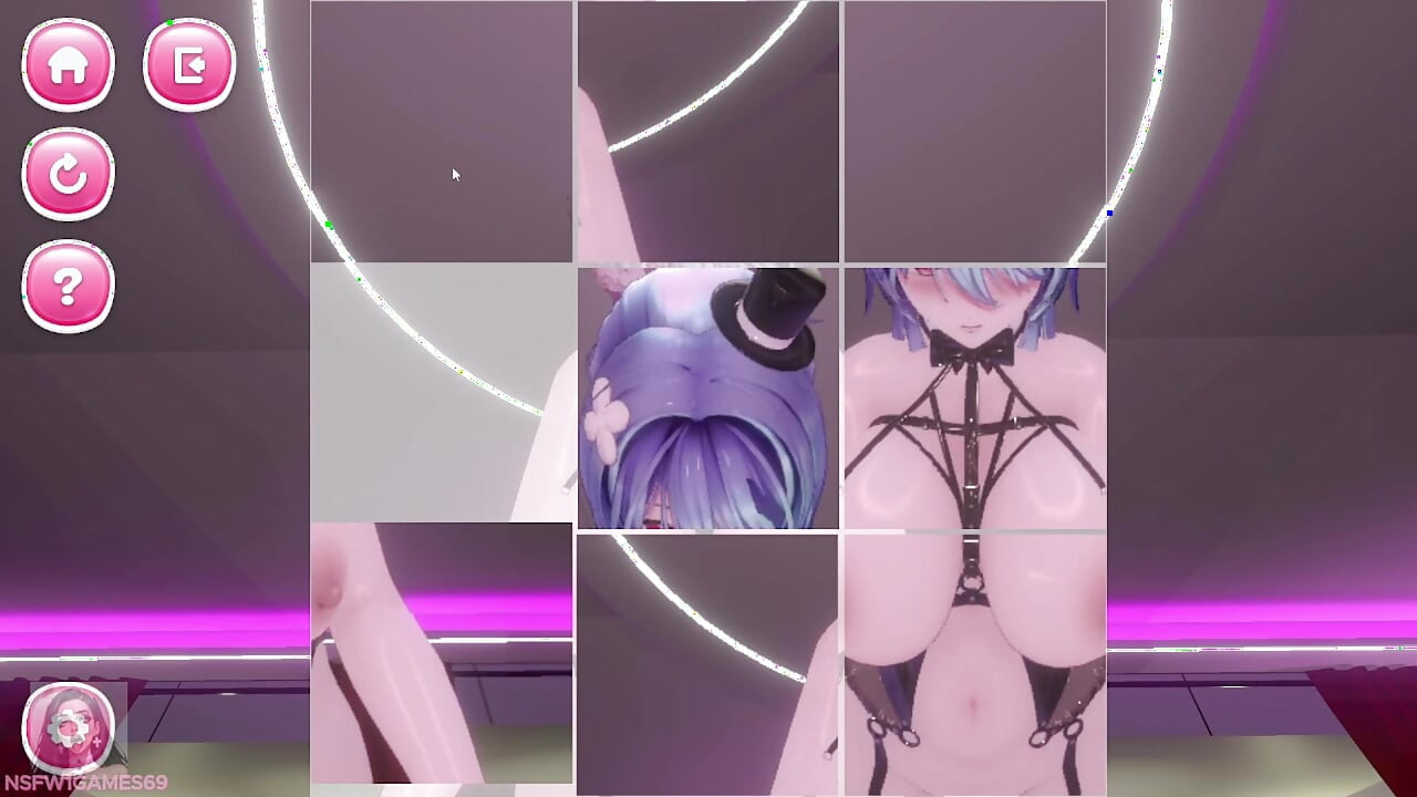 Bunny Girl menunggang sambil menyelesaikan teka-teki