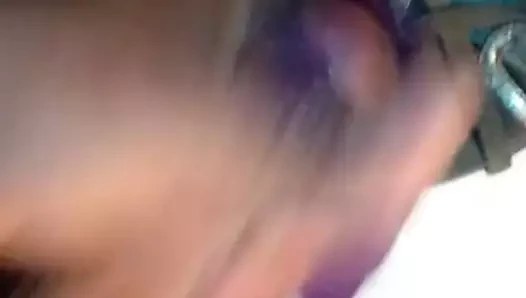 Jugando con la ropa de mi hermana cumshot