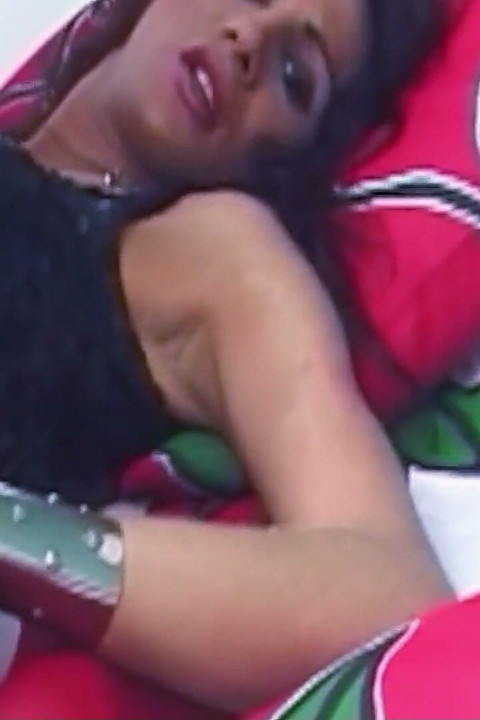 Big Titted Latin MILF Fucks a Tranny with a Strap on in Her Tight Asshole