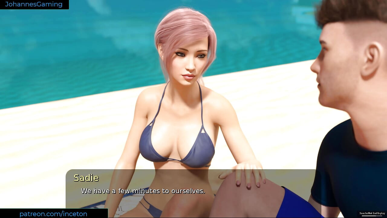 Summer with Mia - Sadie na praia - madrasta fodendo