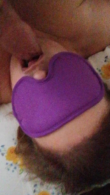 I cum on the masked girl's face