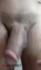 Daddy showing huge black cock