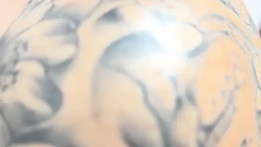 Body milk in white panties