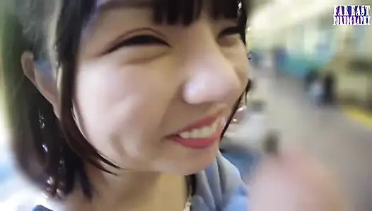 Rail соблазняет рандеву с короткой милашкой, наслаждающейся каждой теплой каплей, часть 6