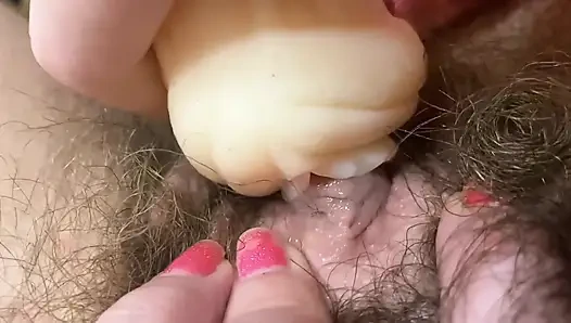 Hardcore-klitoris-orgasmus nahaufnahme