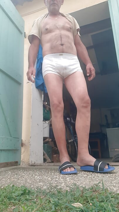 Pee outdoors