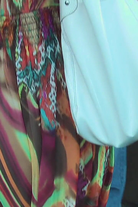 Busty Blonde MILF Drains Stranger Publicly for Voyeurs