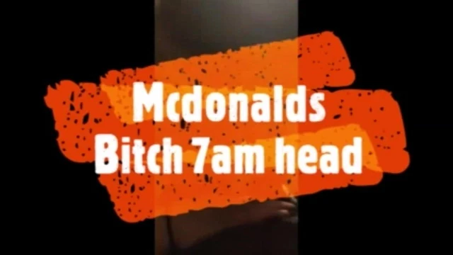 McDonald's cocksucker