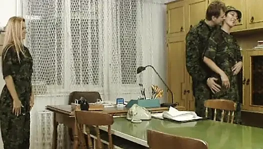French Solider Pounded and Covered with Cum