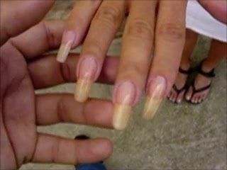 beautiful long natural nails