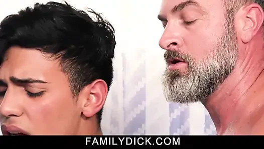 Latin boy serves his ass up to Stepdaddy as a hearty breakfast