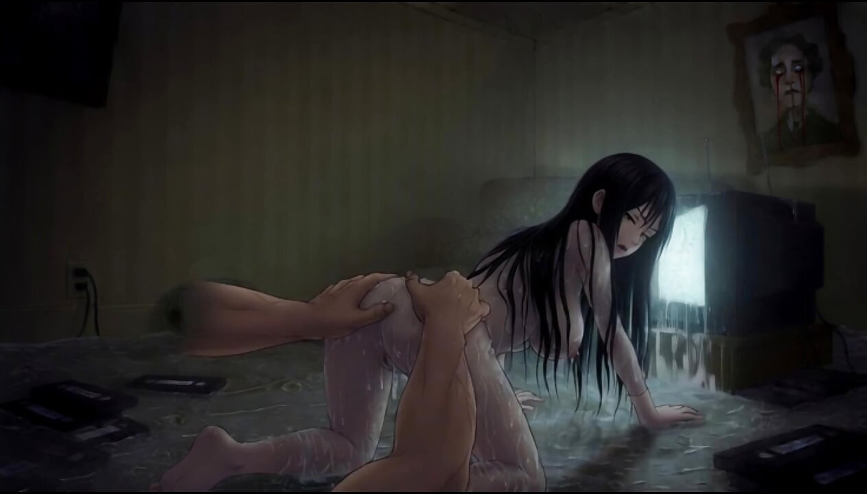 Beautiful Horror Girl Crawled Out of My TV