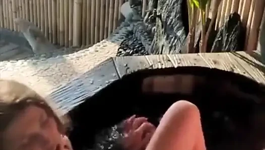 Fuck Young Couple Outdoor Veranda