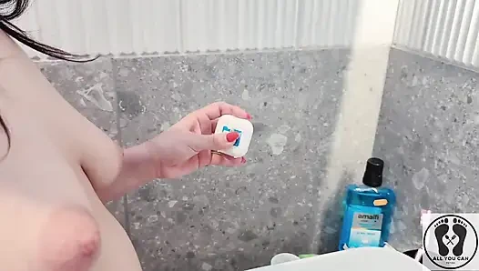 4k diş hijyen uzmanı rutin ağız fetişi yakın çekim çıplak