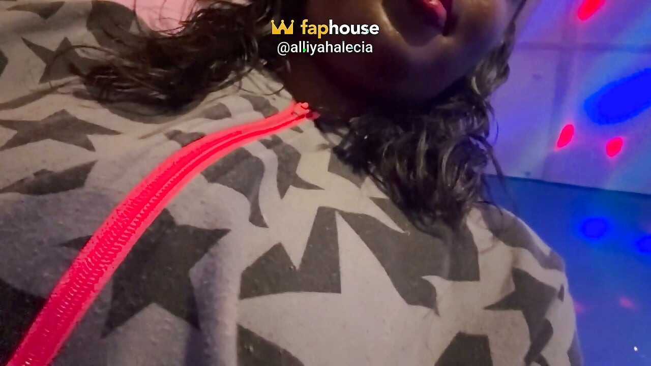 Alliyah Alecia Rubbing on Small Tits
