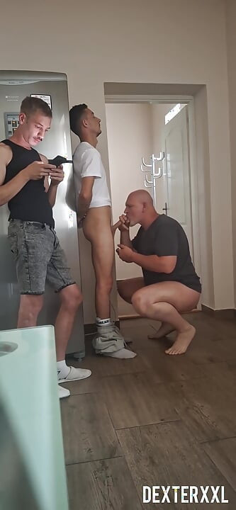 2 Dick Seduced Gay Anal Stepdaddy Fucked off