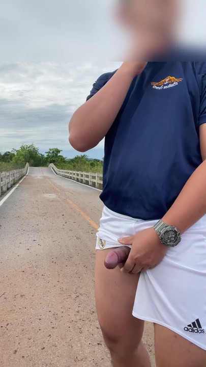 Epic moment from "HIROSHI : Solo outdoor cumshots"