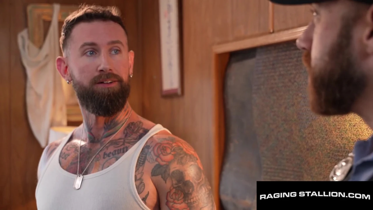 RAGING STALLION – Trailer Trash Convict Barebacks His Controlling Parole Officer