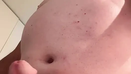 Skull and eyebrow shaved by my Master