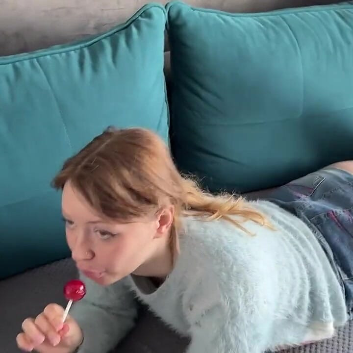 Remote Freeze: Stepbros Lollipop Anal Tease on Stepsis