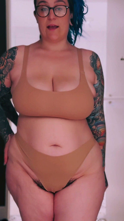 Curvy British MILF Tries On Sexy SHEIN Lingerie Tattooed & Busty PART TWO | Clip 3