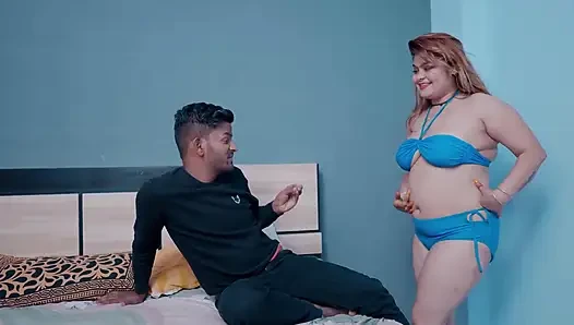 Süper Ateşli Üvey Kız Kardeş Üvey Erkek Kardeşini Özel Odada Baştan Çıkarıyor