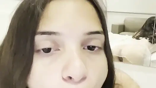 Brazilian Alice Lima Sucks and Rides a Dildo at the Motel