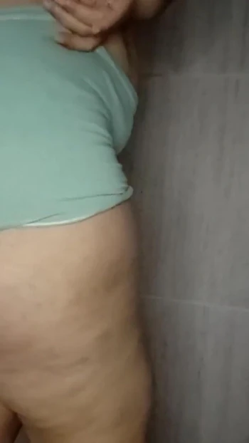 Iconic moment from "Curvy Latina with natural tits masturbates in her stepfather's room so he can see her"
