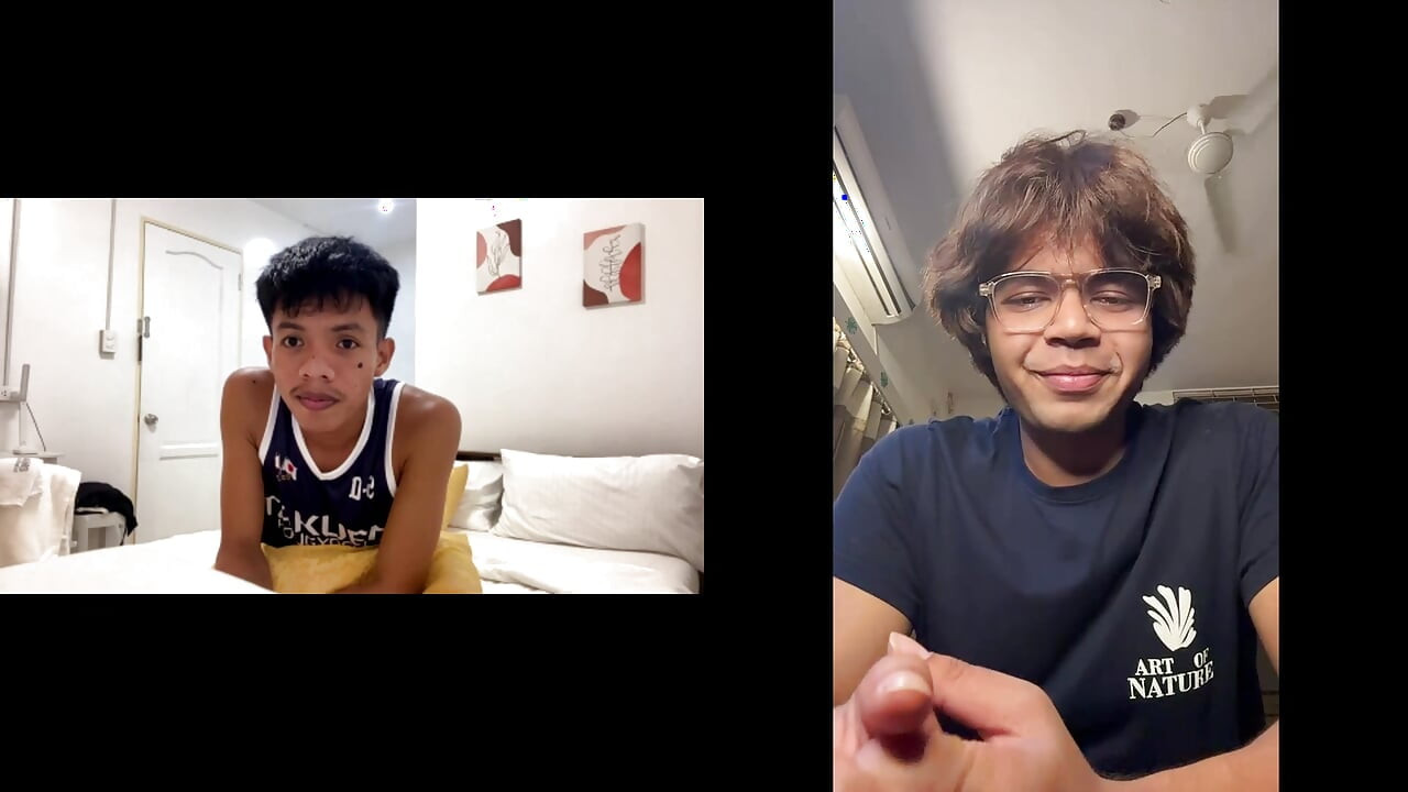 Asian Twink Drills Indian Twink Live on Cam