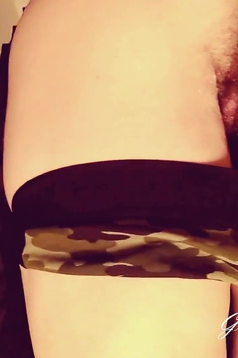 While Measuring Panties Found a Dildo and Jerk off a Hairy Bush Ginnagg