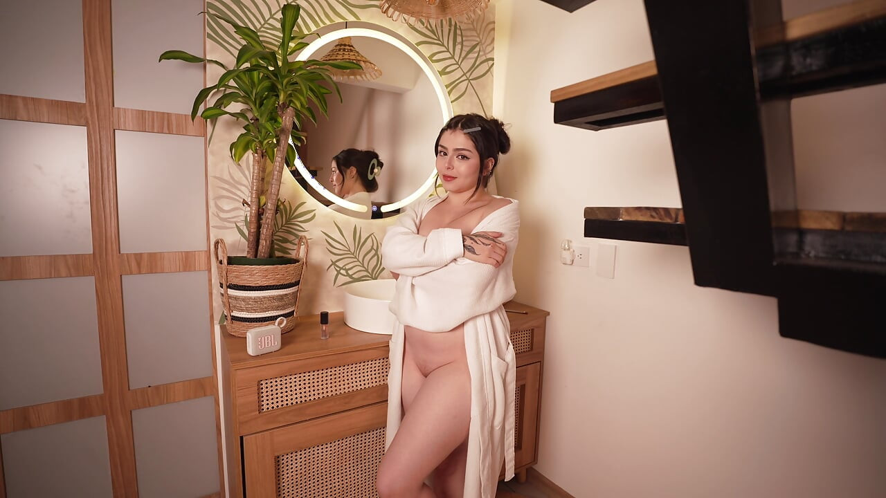 Horny Stepsister Comes Out Of The Bathroom And Lets Me Fuck Her All Over