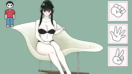 Cachipun With Waifu - Playing Rock, Paper, Scissors With Beautiful Yor F...