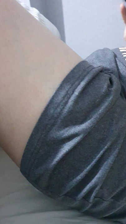 Step mom without panties under skirt in bed with step son with big erection | Clip 1