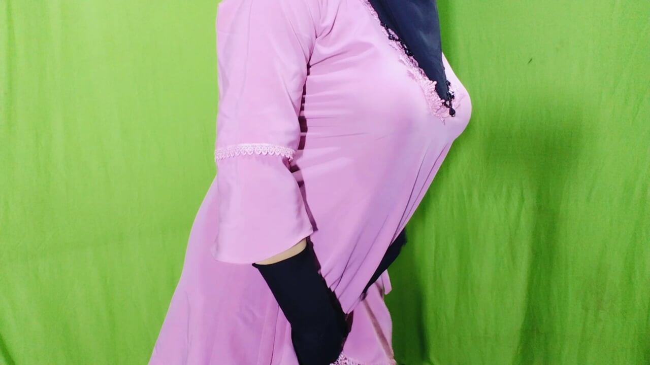 Bella casalinga musulmana hijabi scopa con il vicino - con audio bangla chiaro