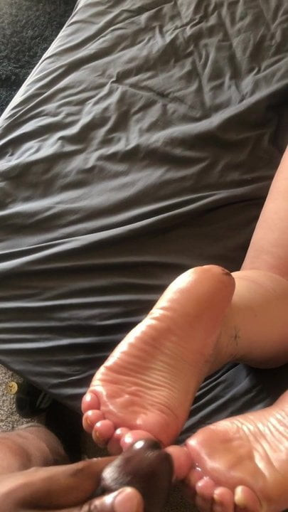 Cum on young soles
