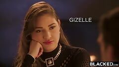 Blacked - sedienta baddie Gizelle tira aburrida novio para bbc