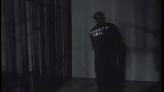 Muscular policeman fucks prisoner in his ass