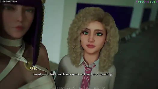 Shamandev'in arzu gölgeleri - kolej cosplay etkinliği, sınıf mastürbasyonu 61