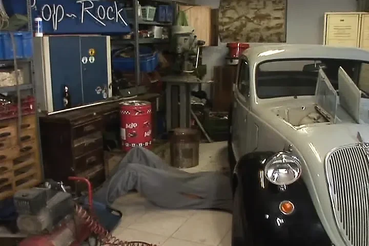 Perfect Brunette Slut Assfucked by a Mechanic