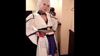 Cosplay masturbazione (kaga) mikazuki 010