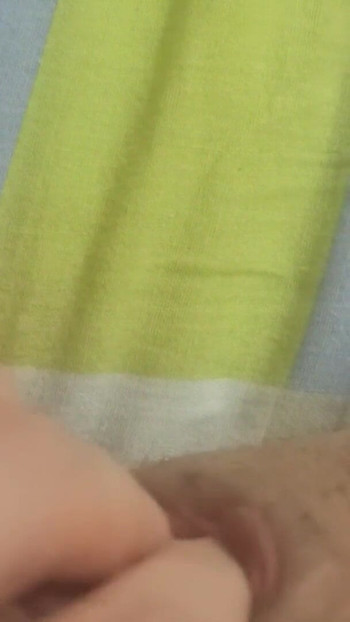 Jaw-dropping moment from "In the morning before work, I decided to pamper my pussy with fingers"