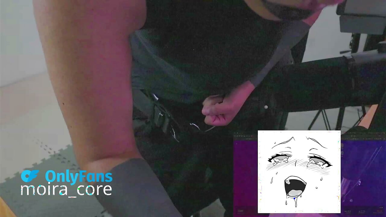 Trans Woman Latina Masturbation Cumshot Streamer Voyeur Goth Muscle