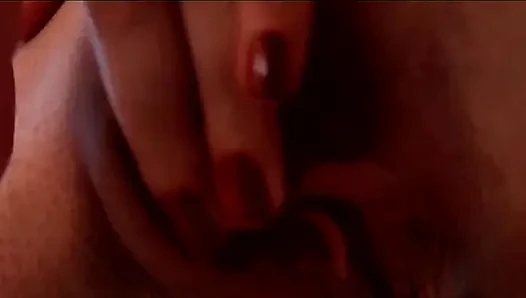 Blonde Babe Fingers Wet Pussy Closeup