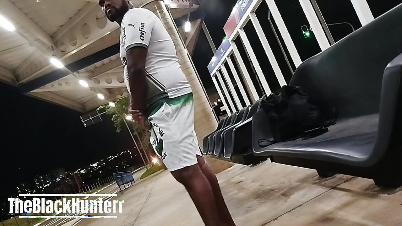 Excited While Waiting for Bus