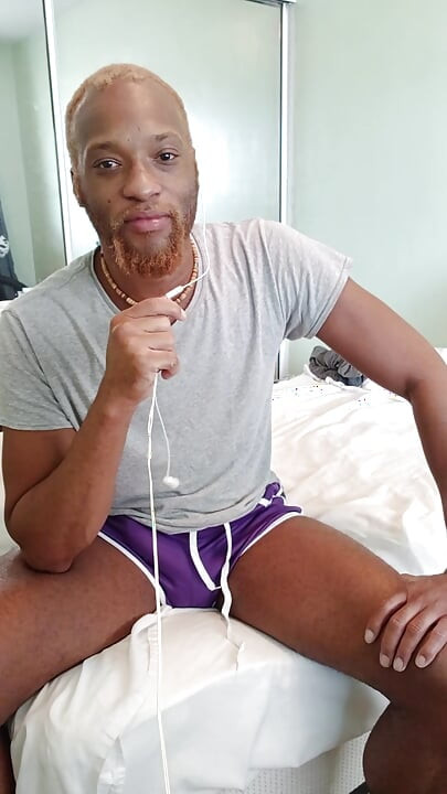 Purple Shorts Jerk for a Fan!