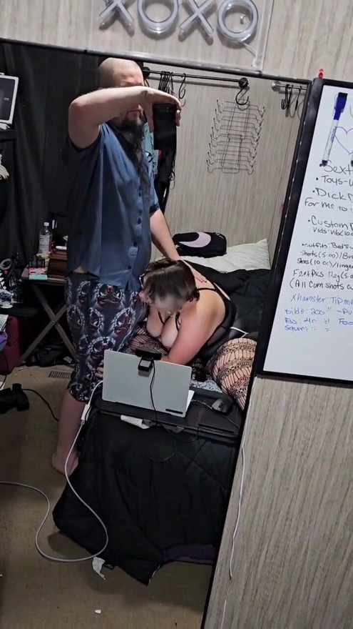He walked in the bedroom and made me suck his cock | Clip 1