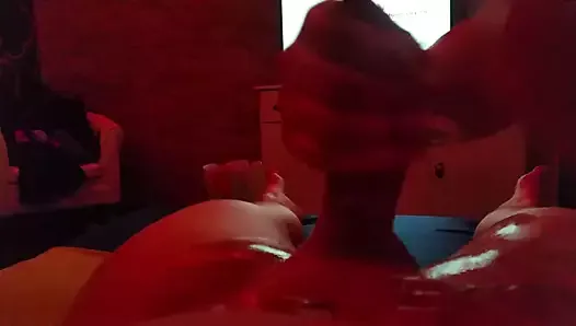 Girlfriend is giving sexy cock massage with happy end cumshot