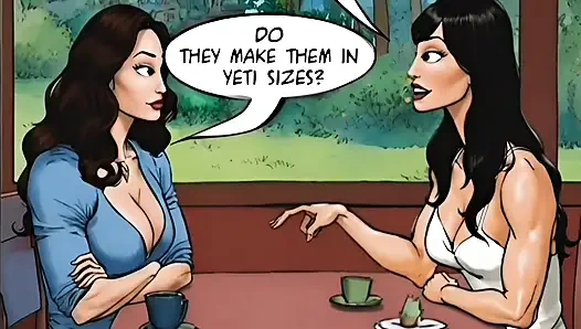 Невинность на продажу. Продавец обуви лижет запах ног застенчивого клиента. Удивительный мультяшный Ai