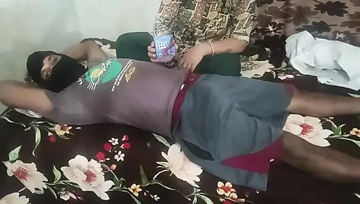 Female doctor check the patient at his room