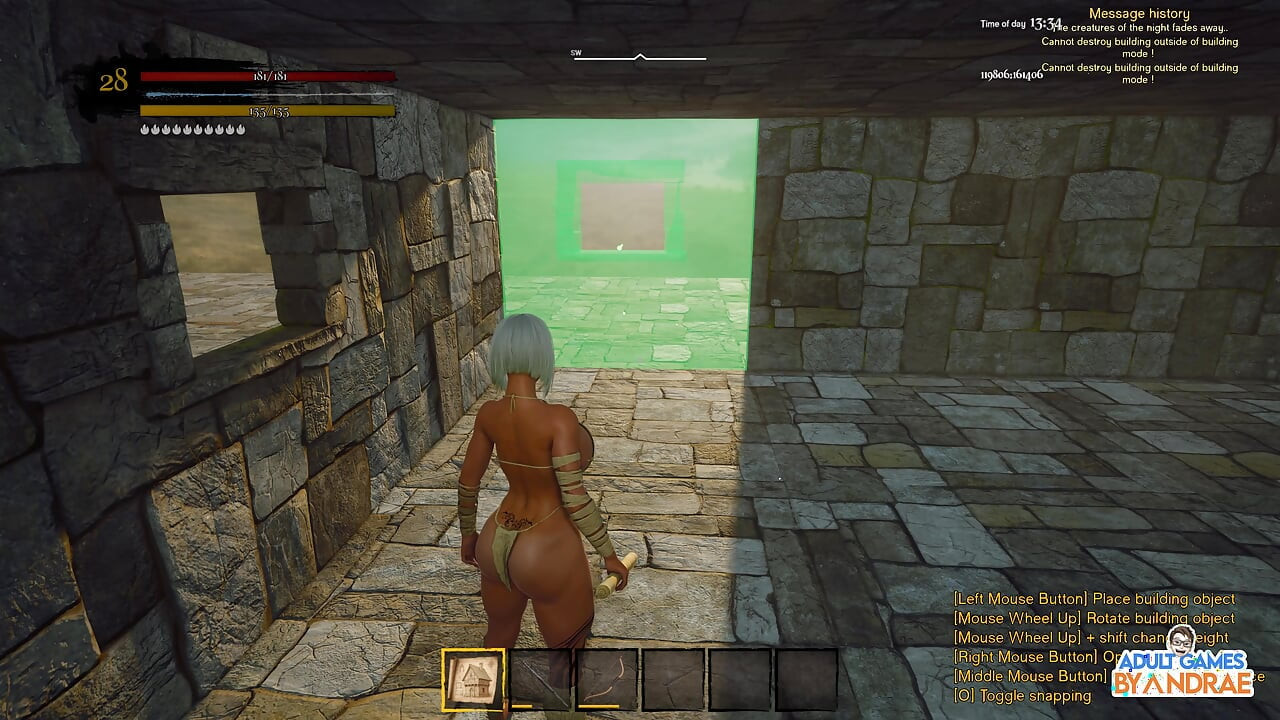 EP7: Building the Stone House Kitchen, Bed & Bath in Wicked Island (Gameplay)